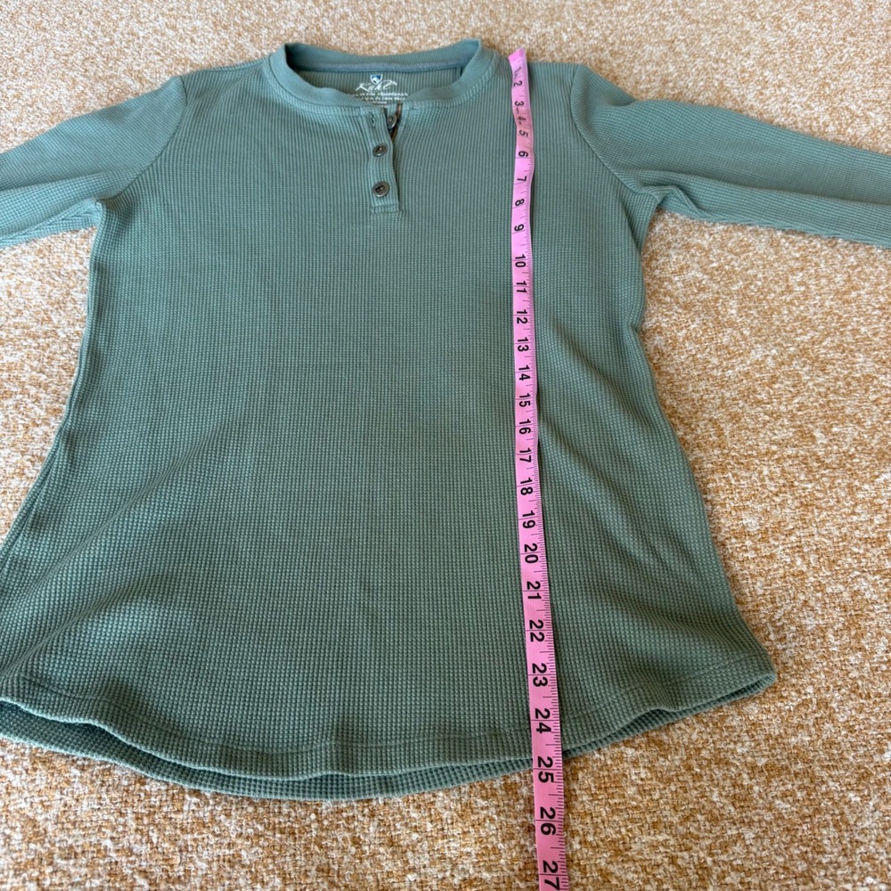 Kuhl Womens Sage Green Waffle Knit Henley Long Sleeve Shirt Gorpcore Outdoor - Picture 7 of 7